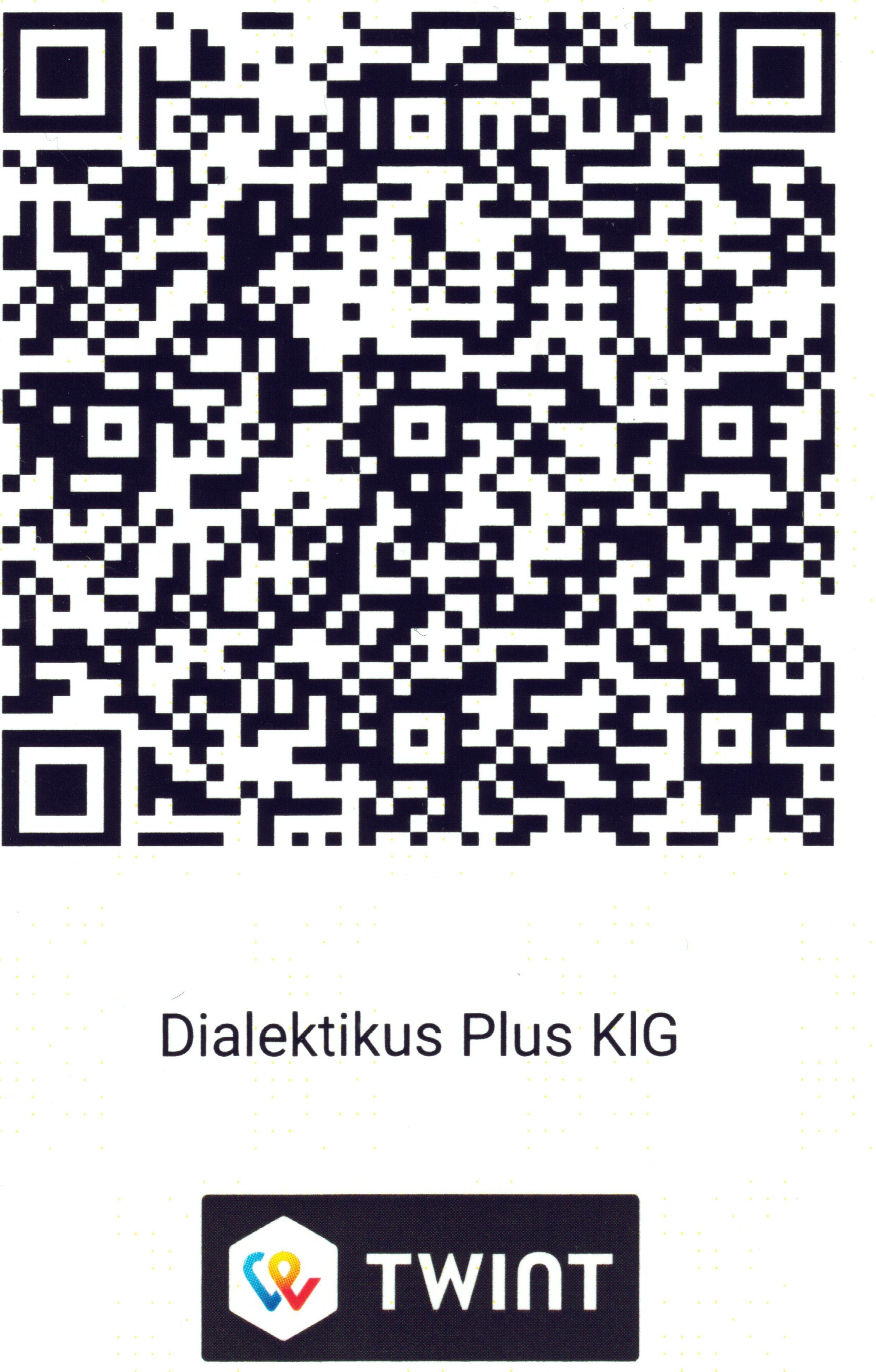 TWINT QR-Code – Dialektikus Plus KlG